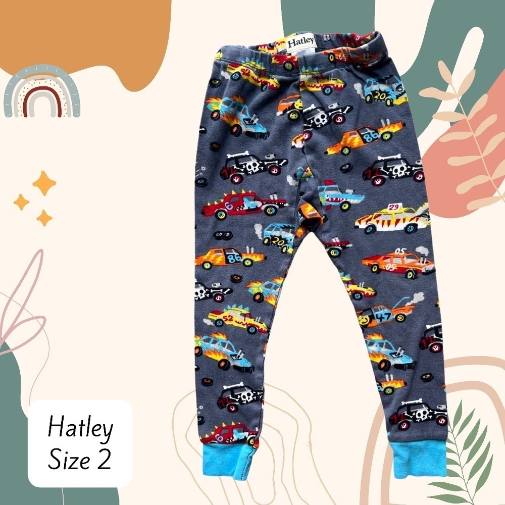 Hatley size 2 Car PJ bottoms
